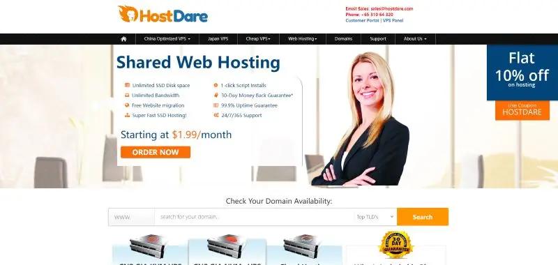 HostDare优惠码